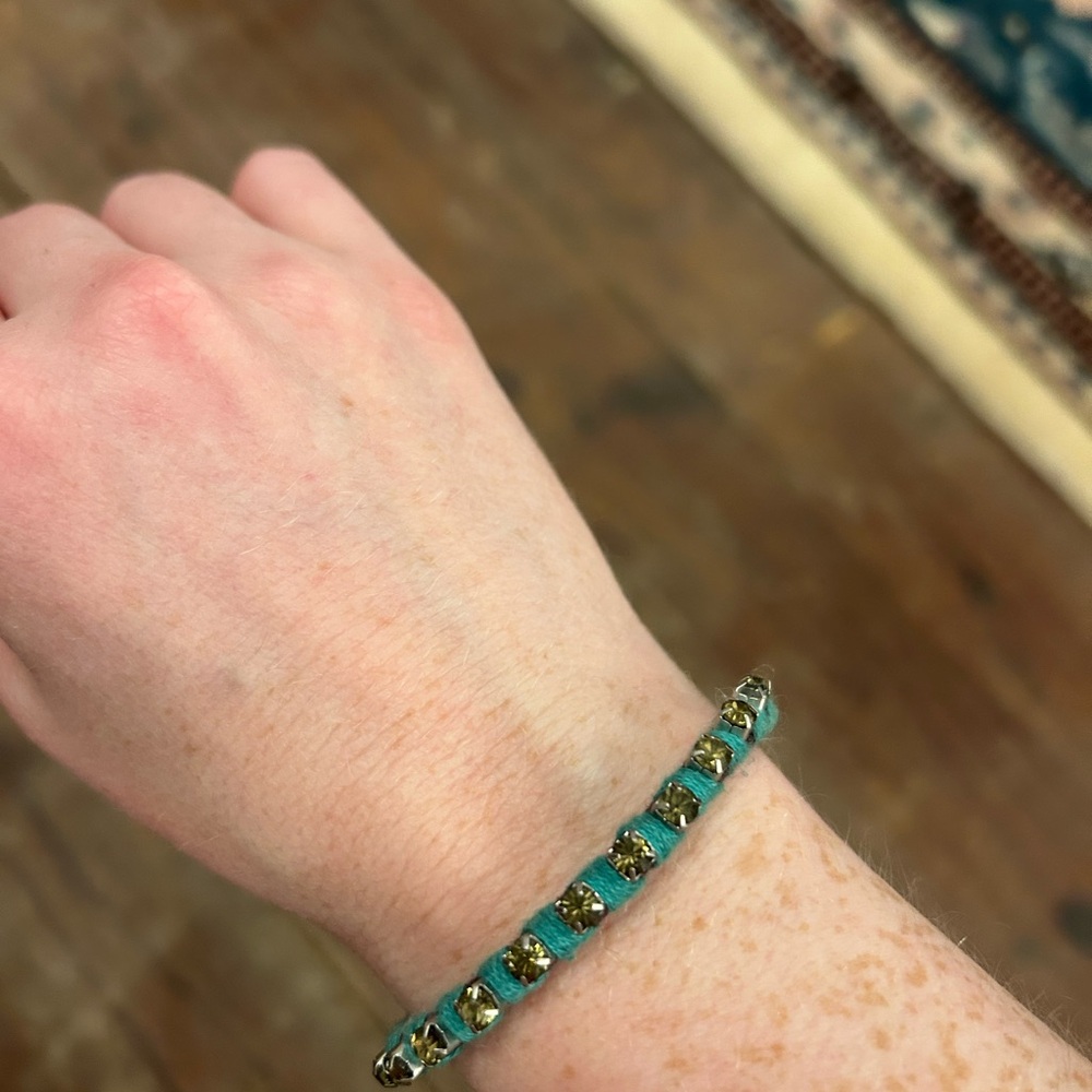 Chunky Rhinestone Boho Bracelet